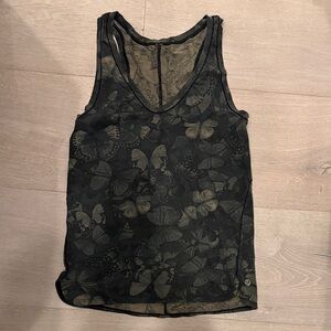 Lululemon Athletica Black Butterfly Women's Top